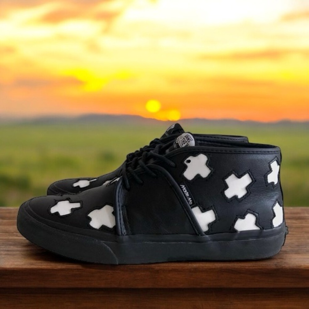 Vans special edition MadeMe black white half cab sneakers